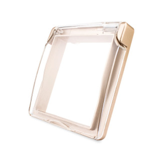 Крышка для розетки Livolo IP44 золото (C7-1WF-13) Крышка для розетки Livolo IP44 золото (C7-1WF-13)