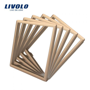 Ободок розетки Livolo 5 шт золото (DF10-13) Ободок розетки Livolo 5 шт золото (DF10-13)