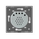 Сенсорный бесконтактный радиоуправляемый проходной выключатель Livolo белый стекло (VL-C701SR-PRO-11)