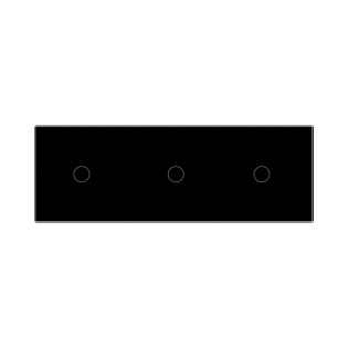 Сенсорный диммер Livolo 3 канала (1-1-1) черный стекло (VL-C703D-12) Сенсорный диммер Livolo 3 канала (1-1-1) черный стекло (VL-C703D-12)