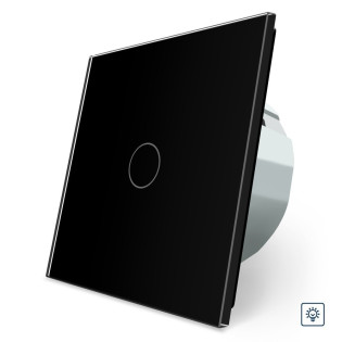 Сенсорный диммер Livolo черный стекло (VL-C701D-12) Сенсорный диммер Livolo черный стекло (VL-C701D-12)