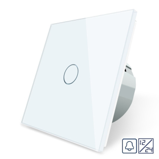 Сенсорная кнопка Livolo 12/24V белый стекло (VL-C701CH-11) Сенсорная кнопка Livolo 12/24V белый стекло (VL-C701CH-11)