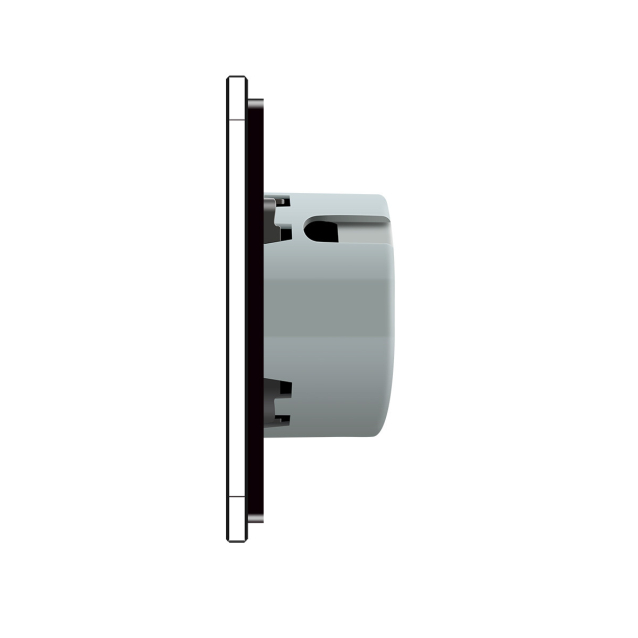 Сенсорный выключатель Livolo Сухой контакт 2 канала черный стекло (VL-C702I-12)