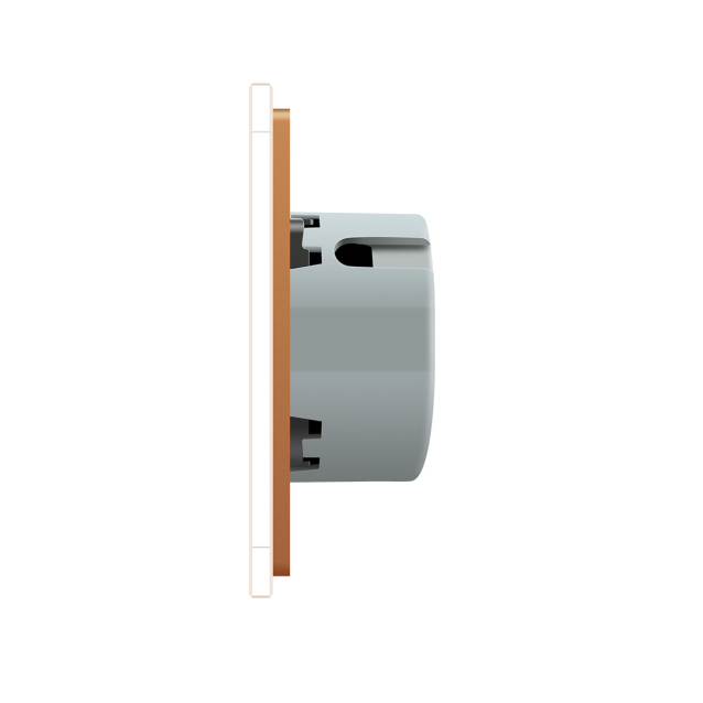 Сенсорный выключатель для ролет штор ворот жалюзи Livolo золото стекло (VL-C702W-13)