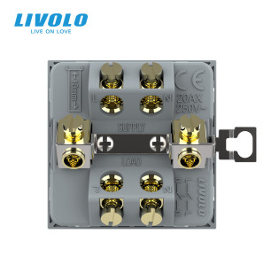Механизм мастер выключатель 20 ампер Livolo Черный (VL-KMKV20A-2BP) Механизм мастер выключатель 20 ампер Livolo Черный (VL-KMKV20A-2BP)