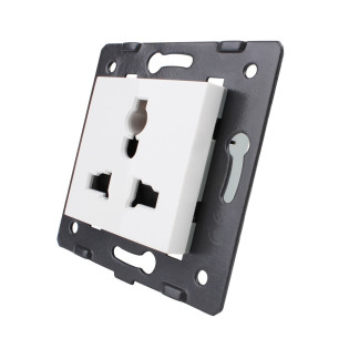 Механизм универсальная розетка LIVOLO 12 стандартов в 1 белый (VL-C7-C1C-11) Механизм универсальная розетка LIVOLO 12 стандартов в 1 белый (VL-C7-C1C-11)