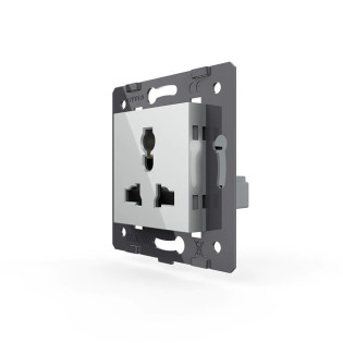 Механизм универсальная розетка 12 стандартов в 1 Livolo, 724200615 Механизм универсальная розетка 12 стандартов в 1 Livolo, 724200615