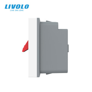 Механизм розетка Hi-Fi аудио белый Livolo (VL-FCSD-1WPS01) Механизм розетка Hi-Fi аудио белый Livolo (VL-FCSD-1WPS01)