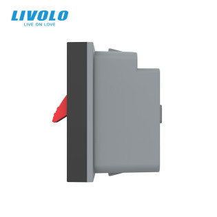 Механизм розетка Hi-Fi аудио черный Livolo (VL-FCSD-1BPS01) Механизм розетка Hi-Fi аудио черный Livolo (VL-FCSD-1BPS01)