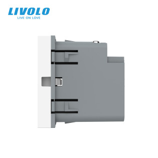 Механизм розетка USB type C с блоком питания 45W белый Livolo (VL-FCUC-2WP) Механизм розетка USB type C с блоком питания 45W белый Livolo (VL-FCUC-2WP)