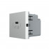 Механизм розетка USB type C с блоком питания 45W серый Livolo (VL-FCUC-2IP)