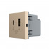 Механизм розетка USB-A и USB-C 36W золотой (VL-FCUA18W.UC18W-2AP)