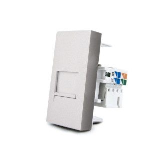 Механизм розетка интернет RJ-45 Cat 6 Livolo серый (VL-C7-1C-15) Механизм розетка интернет RJ-45 Cat 6 Livolo серый (VL-C7-1C-15)