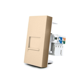 Механизм розетка интернет RJ-45 Cat 6 Livolo золото (VL-C7-1C-13) Механизм розетка интернет RJ-45 Cat 6 Livolo золото (VL-C7-1C-13)