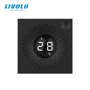 Механизм датчик температуры и влажности ZigBee черный Livolo (VL-FCEZ-2BP) Механизм датчик температуры и влажности ZigBee черный Livolo (VL-FCEZ-2BP)