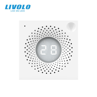 Механизм датчик температуры и влажности ZigBee белый Livolo (VL-FCEZ-2WP) Механизм датчик температуры и влажности ZigBee белый Livolo (VL-FCEZ-2WP)