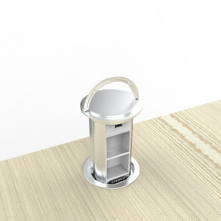 Выдвижной блок для двух розеток с USB Livolo Серый (VL-SHS019-S) Выдвижной блок для двух розеток с USB Livolo Серый (VL-SHS019-S)