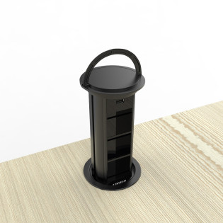 Выдвижной блок для трех розеток с USB Livolo Черный (VL-SHS021-B) Выдвижной блок для трех розеток с USB Livolo Черный (VL-SHS021-B)