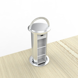 Выдвижной блок для трех розеток с USB Livolo Серый (VL-SHS021-S) Выдвижной блок для трех розеток с USB Livolo Серый (VL-SHS021-S)