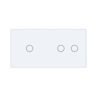 Сенсорный проходной выключатель Livolo 3 канала (1-2) белый стекло (VL-C701S/C702S-11) Сенсорный проходной выключатель Livolo 3 канала (1-2) белый стекло (VL-C701S/C702S-11)