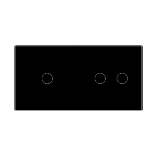 Сенсорный проходной выключатель Livolo 3 канала (1-2) черный стекло (VL-C701S/C702S-12) Сенсорный проходной выключатель Livolo 3 канала (1-2) черный стекло (VL-C701S/C702S-12)