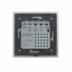 Сенсорный проходной выключатель Livolo Sense серый (722000315)