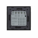 Сенсорный проходной маршевый перекрестный выключатель Livolo Sense 2 канала черный (722000412)