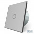 Сенсорный радиоуправляемый проходной выключатель Livolo серый стекло (VL-C701SR-15)
