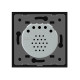Сенсорный радиоуправляемый проходной выключатель Livolo 2 канала черный стекло (VL-C702SR-12)