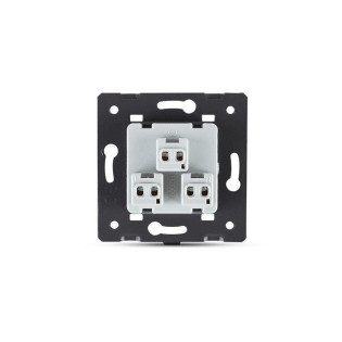 Розетка универсальная 13 стандартов в 1 золото стекло Livolo (VL-C7C1C-13)