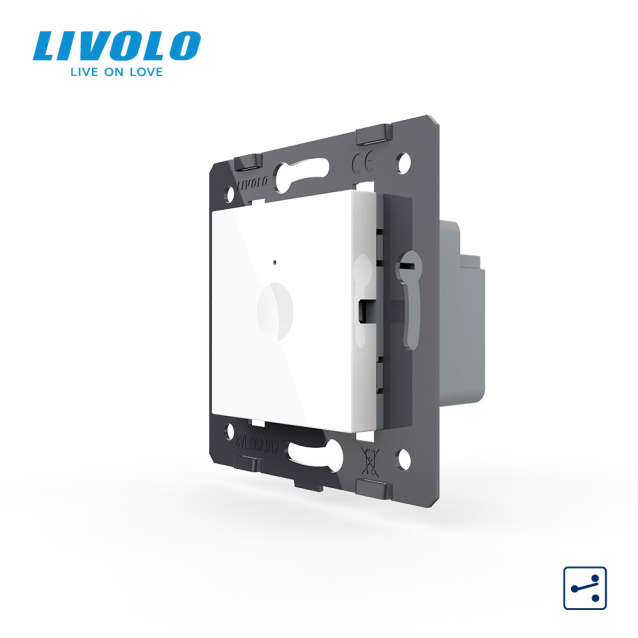 Механизм сенсорный проходной выключатель Livolo Sense белый (782000311)