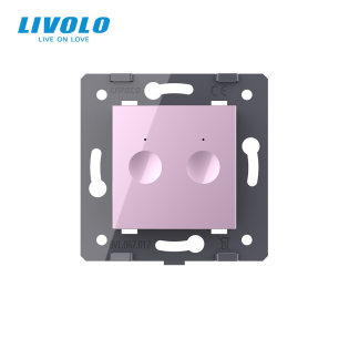 Механизм сенсорный выключатель Livolo Sense 2 канала розовый (782000217) Механизм сенсорный выключатель Livolo Sense 2 канала розовый (782000217)