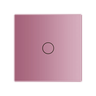 Сенсорная панель выключателя Livolo (1) розовый стекло (VL-C7-C1-17) Сенсорная панель выключателя Livolo (1) розовый стекло (VL-C7-C1-17)