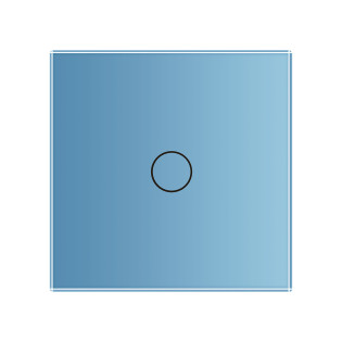 Сенсорная панель выключателя Livolo (1) голубой стекло (VL-C7-C1-19) Сенсорная панель выключателя Livolo (1) голубой стекло (VL-C7-C1-19)