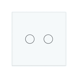 Сенсорная панель выключателя Livolo 2 канала (2) белый стекло (VL-C7-C2-11) Сенсорная панель выключателя Livolo 2 канала (2) белый стекло (VL-C7-C2-11)