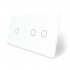 Сенсорная панель выключателя Livolo 3 канала (1-2) белый стекло (VL-C7-C1/C2-11)