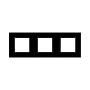 Рамка розетки Livolo 3 поста черный стекло (VL-C7-SR/SR/SR-12) Рамка розетки Livolo 3 поста черный стекло (VL-C7-SR/SR/SR-12)