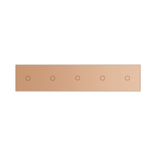 Сенсорная панель выключателя Livolo 5 каналов (1-1-1-1-1) золото стекло (VL-C7-C1/C1/C1/C1/C1-13) Сенсорная панель выключателя Livolo 5 каналов (1-1-1-1-1) золото стекло (VL-C7-C1/C1/C1/C1/C1-13)