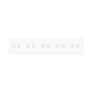 Сенсорная панель выключателя Livolo 10 каналов (2-2-2-2-2) белый стекло (VL-C7-C2/C2/C2/C2/C2-11) Сенсорная панель выключателя Livolo 10 каналов (2-2-2-2-2) белый стекло (VL-C7-C2/C2/C2/C2/C2-11)