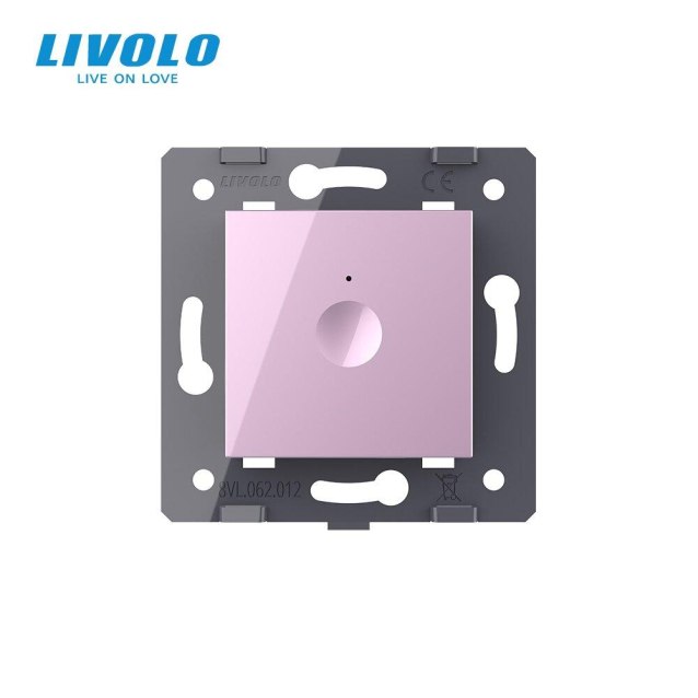 Механизм сенсорный проходной радиоуправляемый выключатель Sense 1 сенсор розовый Livolo (782100317)