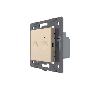 Механизм сенсорный проходной радиоуправляемый выключатель Sense 2 сенсора золото Livolo (782100413)