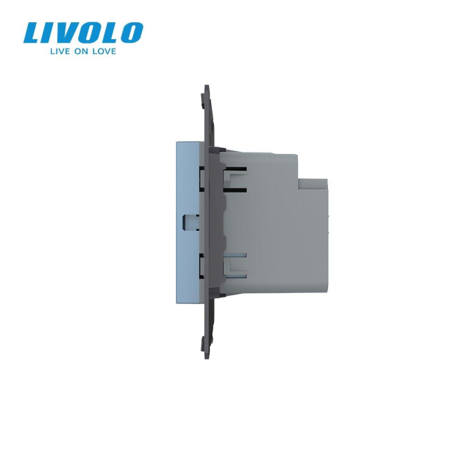 Механизм сенсорный радиоуправляемый выключатель Sense 1 сенсор голубой Livolo (782100119)