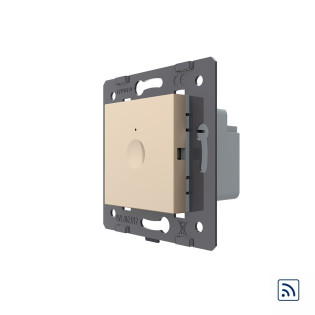 Механизм сенсорный радиоуправляемый выключатель Sense 1 сенсор золото Livolo (782100113)