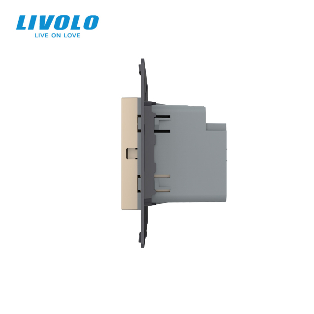 Механизм сенсорный ZigBee выключатель для роллет Sense золото Livolo (VL-FC2WZ-2AP)