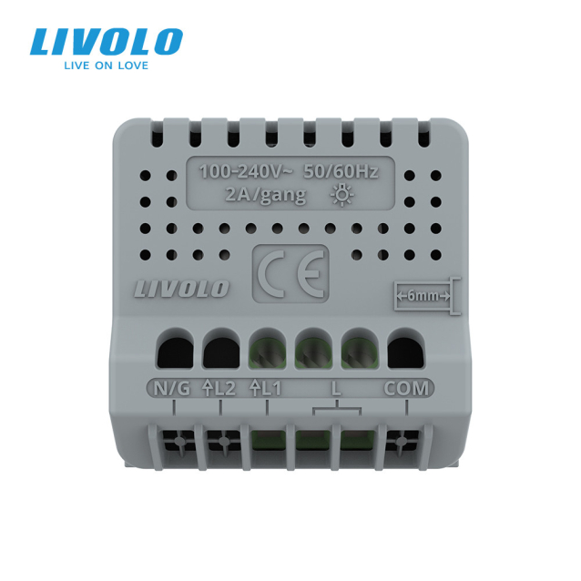 Механизм сенсорный диммер белый ZigBee Livolo (VL-FC1DZ-2WP)