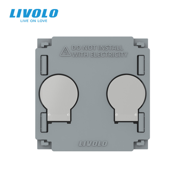 Механизм сенсорный проходной выключатель 2 канала Wi-Fi Livolo (VL-FC2SNY-2G)