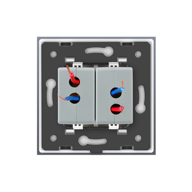 Розетка два USB с блоком питания 2.1А 5V Livolo белый стекло (VL-C792U-11)