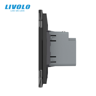 Розетка USB type C с блоком питания 45W черный Livolo (VL-C7-FCUC-2BP) Розетка USB type C с блоком питания 45W черный Livolo (VL-C7-FCUC-2BP)