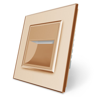 Светильник для лестниц подсветка пола золото стекло Livolo (722800613) Светильник для лестниц подсветка пола золото стекло Livolo (722800613)