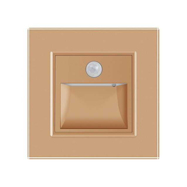 Светильник для лестниц подсветка пола с датчиком движения золото стекло Livolo (722800513)
